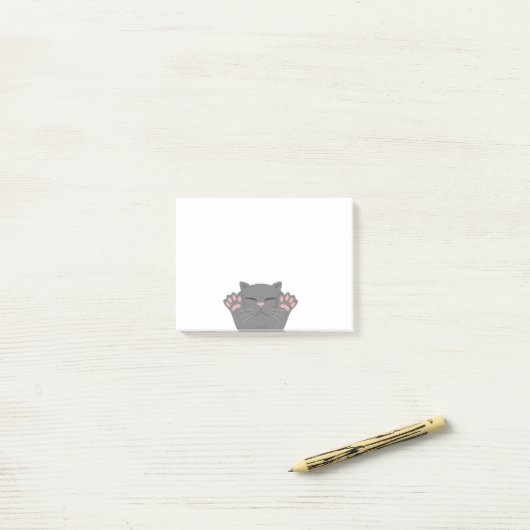 Post-it® Couchage de chat (Sur un bureau)