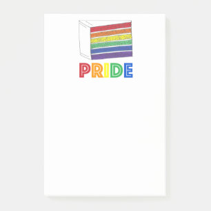 Post-it® Couche de gâteau arc-en-ciel Slice LGBT Gay pride