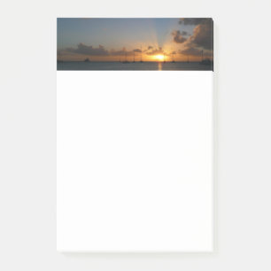 Post-it® Coucher de soleil avec voiliers Paysage tropical P