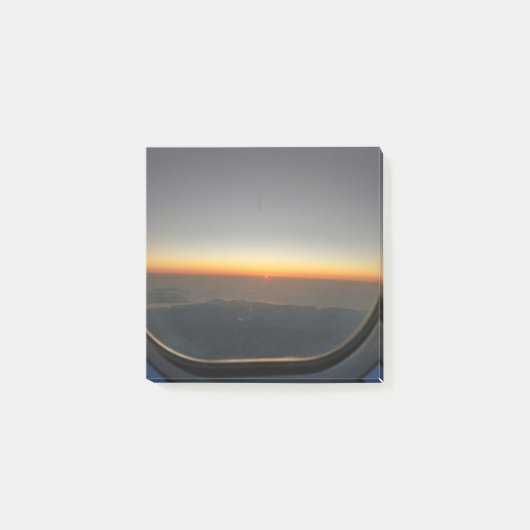 Post-it® coucher de soleil dans l'avion (Devant)