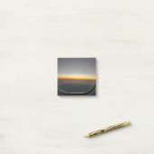 Post-it® coucher de soleil dans l'avion (Sur un bureau)
