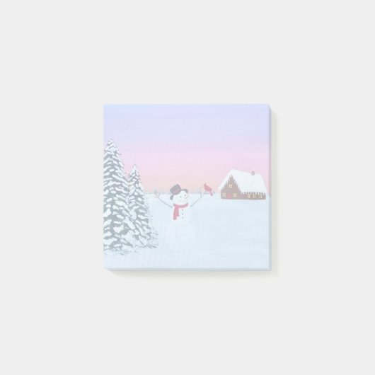 Post-it® coucher de soleil hivernal (Devant)