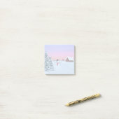 Post-it® coucher de soleil hivernal (Sur un bureau)