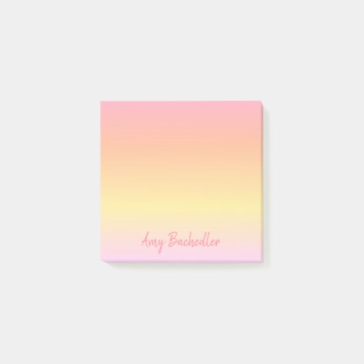 Post-it® Coucher de soleil Ombre subtil personnalisé (Devant)