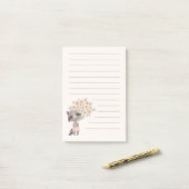 Post-it® Coucou de raton laveur (Sur un bureau)