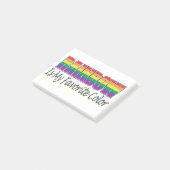 Post-it® Couleur arc-en-ciel préférée (Incliné)