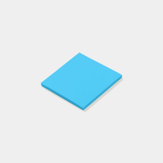 Post-it® Couleur bleu ciel uni (Incliné)