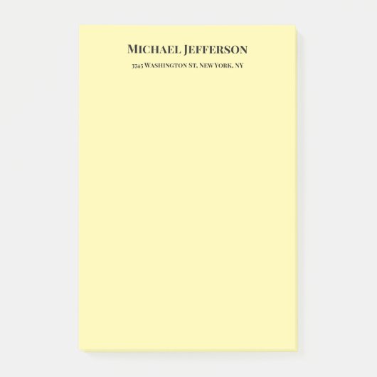 Post-it® Couleur crème créative classique tendance (Devant)