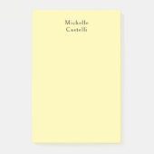 Post-it® Couleur crème Professionnel Classique Unique Votre (Devant)