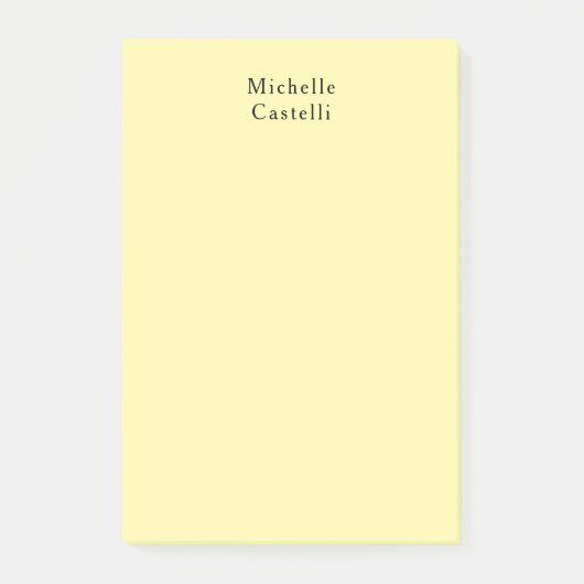 Post-it® Couleur crème Professionnel Classique Unique Votre (Devant)