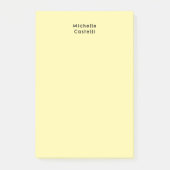 Post-it® Couleur crème Professionnel Classique Unique Votre (Devant)