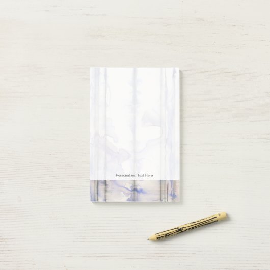 Post-it® Couleur d'aquarelle Violet Free Expression (Sur un bureau)