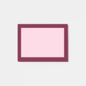 Post-it® Couleur de tendance - Burgundy foncée / Post-it ro (Devant)