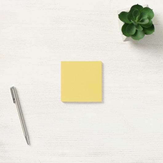 Post-it® Couleur de tendance - Jaune doux uni (Bureau)