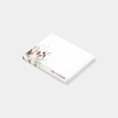POST-IT® COULEUR D'EAU FLORALE DE PROTÉA BURGUNDÉ ROSE BLAN (Incliné)