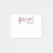 Post-it® Couleur des notes de musique (Devant)