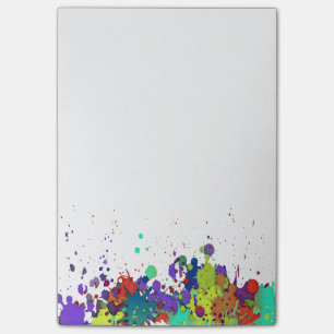Post-it® COULEUR DRÔLE ÉCLABOUSSURE I + votre fond & idées