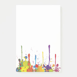 Post-it® COULEUR DRÔLE ÉCLABOUSSURE II + votre fond & idées