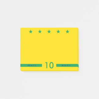 Post-it® Couleur du drapeau brésilien personnalisée Coupe d