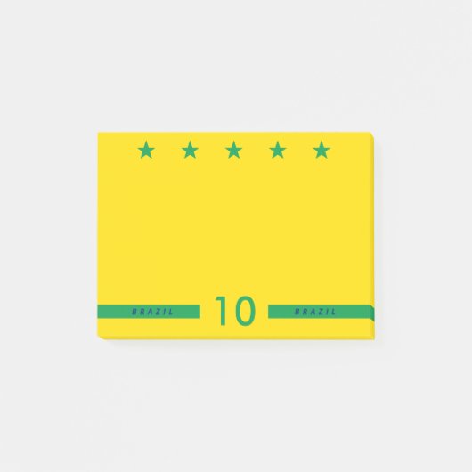 Post-it® Couleur du drapeau brésilien personnalisée Coupe d (Devant)