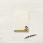 Post-it® Couleur du symbole de chouette (Sur un bureau)