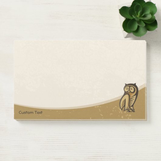 Post-it® Couleur du symbole de hibou (Bureau)