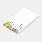Post-it® COULEUR FUNNY SPLASH II + votre backgr. & idées (Incliné)