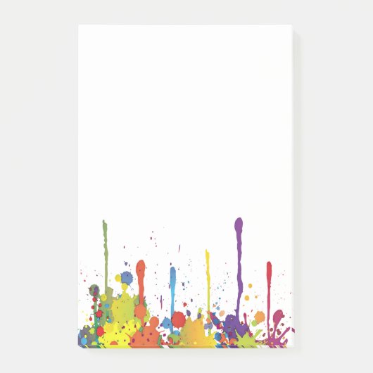 Post-it® COULEUR FUNNY SPLASH II + votre backgr. & idées (Devant)