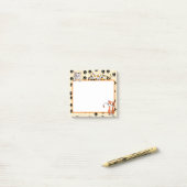 Post-it® Couleur jaune avec pattes chatons mignons 3" x 3" (Sur un bureau)