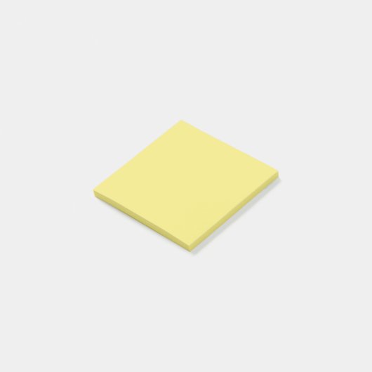 Post-it® Couleur jaune uni | Hex# F3E779 (Incliné)