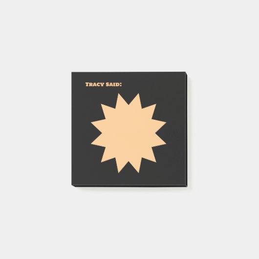 Post-it® Couleur noire (Devant)