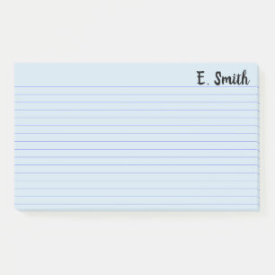 Post-it® Couleur Personnalisée Bleu Grand Format Personnali