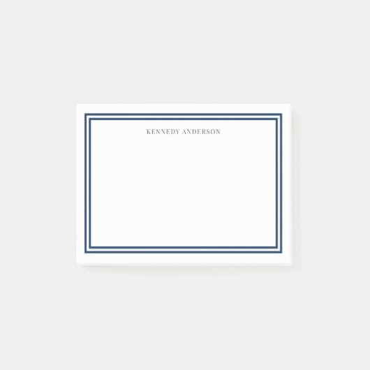 Post-it® Couleur personnalisée Bordures classiques modernes (Devant)