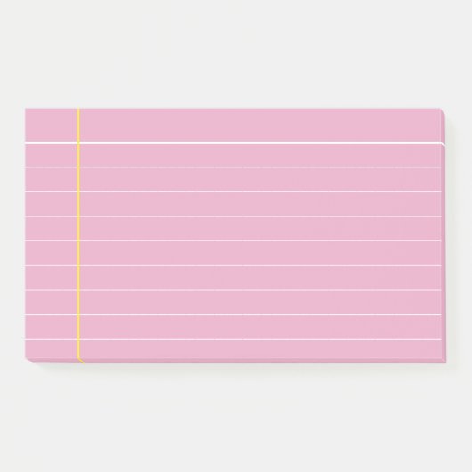 Post-it® Couleur rose et jaune personnalisée  (Devant)