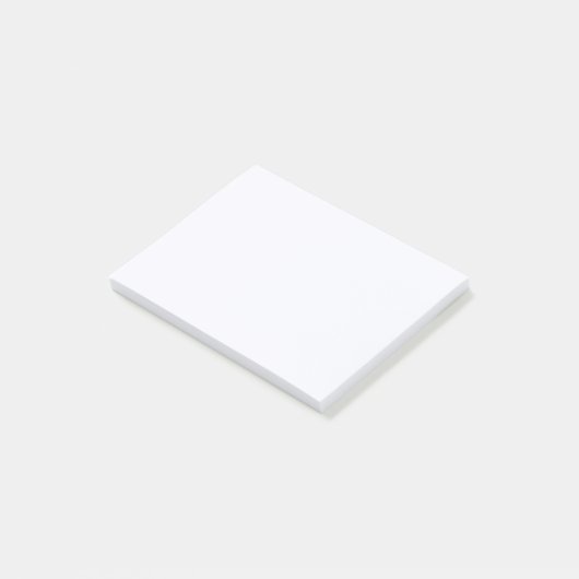 Post-it® Couleur solide blanc Fantôme (Incliné)