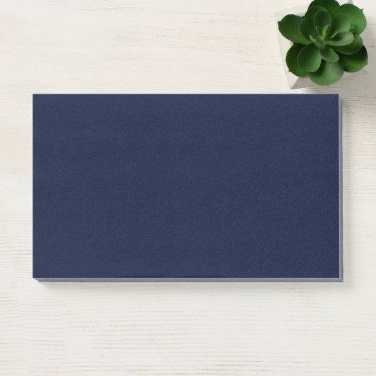 Post-it® Couleur solide bleu marine de minuit (Bureau)
