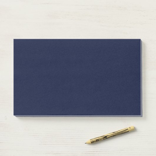 Post-it® Couleur solide bleu marine de minuit (Sur un bureau)