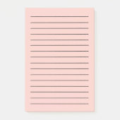 Post-it® Couleur solide de sel rose (Devant)