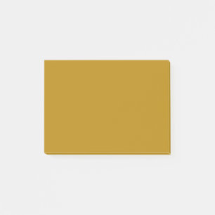 Post-it® Couleur solide de verge d'or foncé
