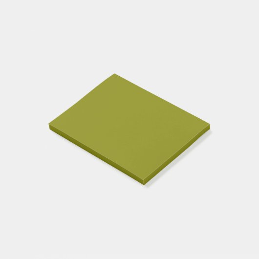 Post-it® Couleur solide d'olive (Incliné)