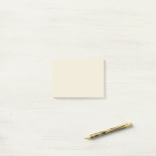 Post-it® Couleur solide Eggshell (Sur un bureau)