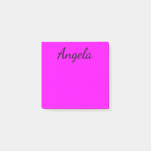 Post-it® Couleur solide Fuchsia personnalisée