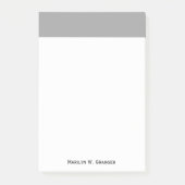 Post-it® Couleur solide : gris foncé (Devant)