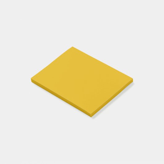 Post-it® Couleur solide jaune moutarde (Incliné)