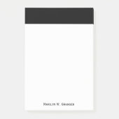 Post-it® Couleur solide : Noir (Devant)