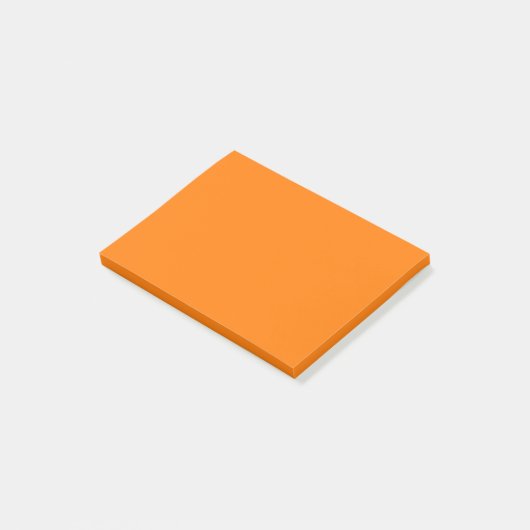 Post-it® Couleur solide orange de sécurité (Incliné)