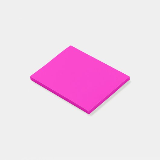 Post-it® Couleur solide rose éclatante (Incliné)