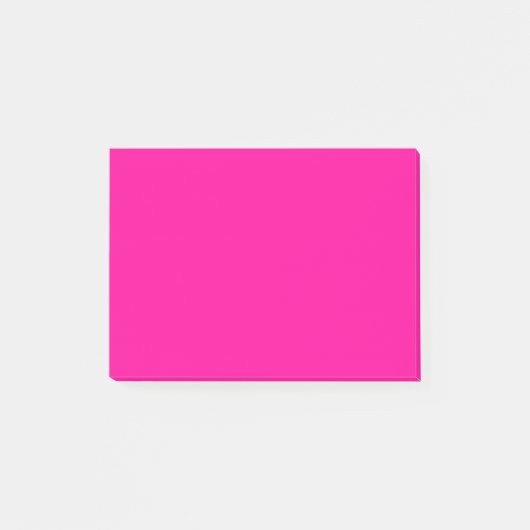 Post-it® Couleur solide rose néon (Devant)