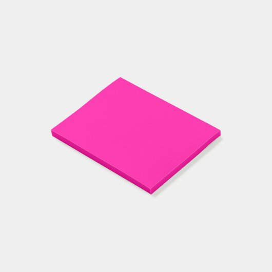 Post-it® Couleur solide rose néon (Incliné)