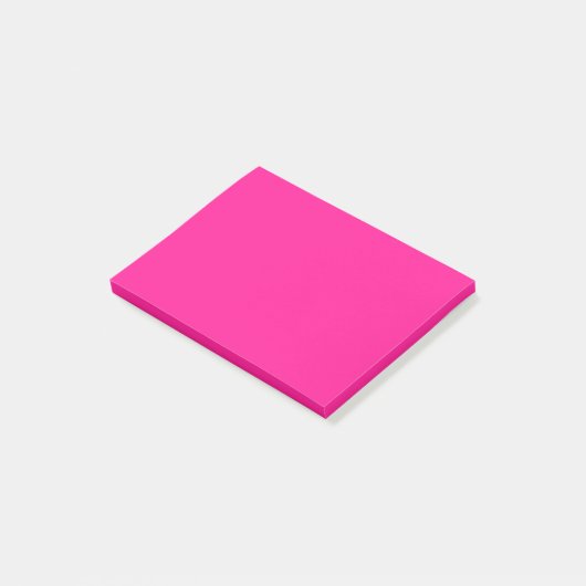 Post-it® Couleur solide rose profonde (Incliné)